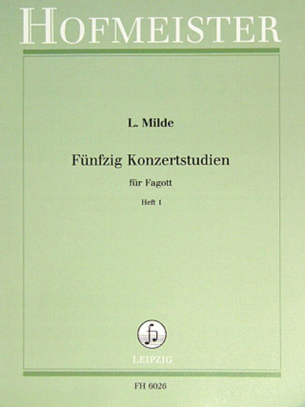 Concert Studies 50 Op 26 Bk 1 No 1 To 25 Bsn