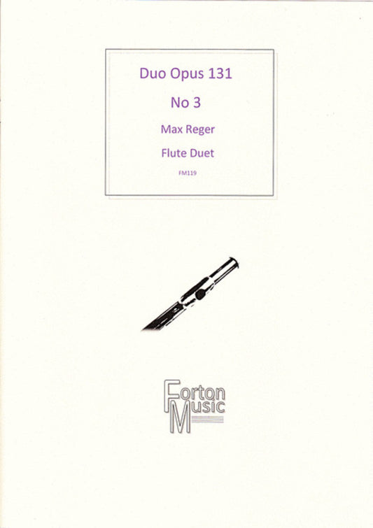 Reger - Duo Op 131 No 3 For Flute Duet