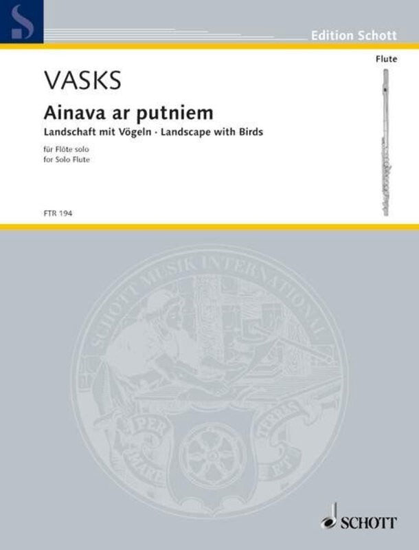 Vasks - Ainava Ar Putniem For Flute Solo