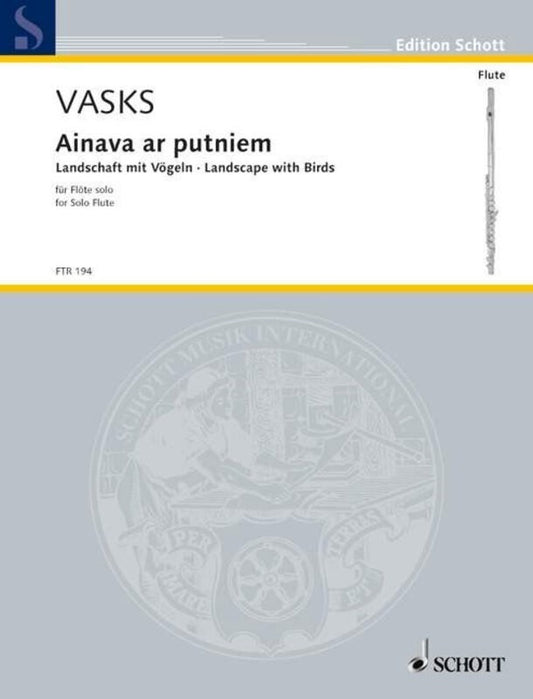 Vasks - Ainava Ar Putniem For Flute Solo