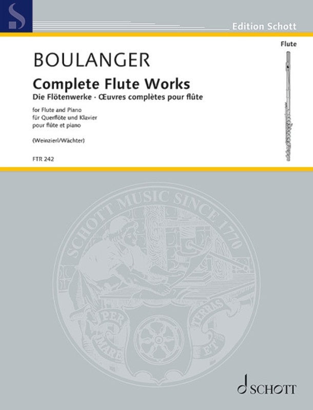 Boulanger - Complete Flute Works For Flute/Piano
