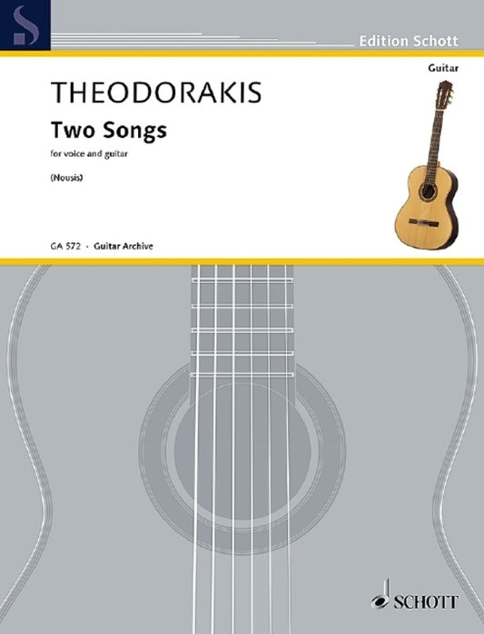 Theodorakis - 2 Songs For Voice/Guitar