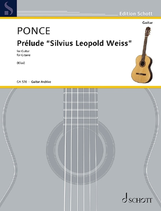 Ponce - Prelude Silvius Leopold Weiss For Guitar