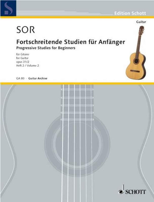 Sor - 24 Progressive Studies Op 31 Vol 2 Guitar