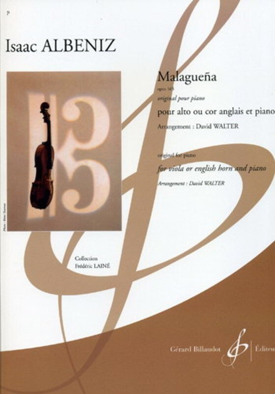 Albeniz - Malaguena Op 165 Viola Or Cor Anglais/Piano Book