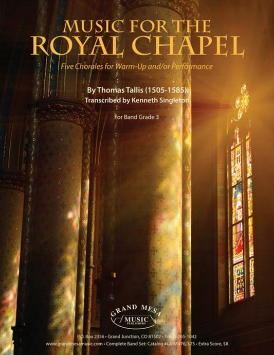 Music For The Royal Chapel Cb3 Sc/Pts