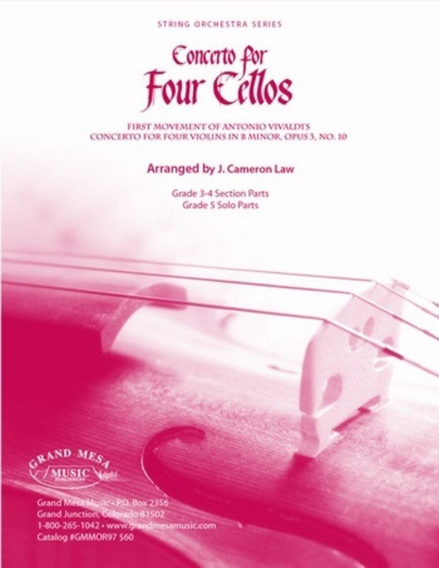 Concerto For Four Cellos So4 Score