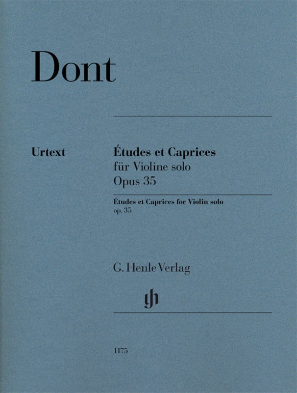 Dont - Etudes And Caprices Op 35 For Violin Solo