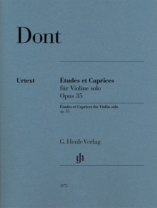 Dont - Etudes And Caprices Op 35 For Violin Solo