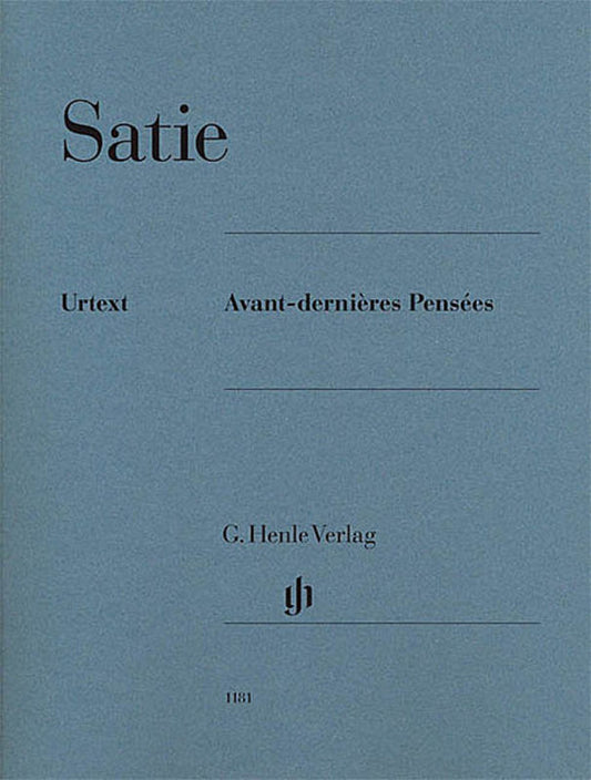 Avant Dernieres Pensees Piano Solos Urtext