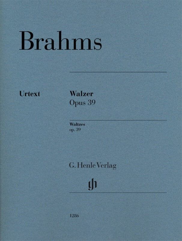 Brahms - Waltzes Op 39 Urtext
