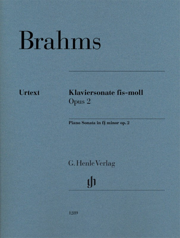 Brahms - Piano Sonata F Sharp Minor Op 2