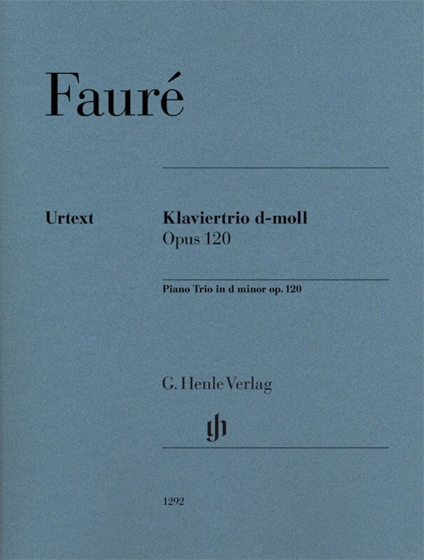 Faure - Piano Trio D Minor Op 120 Sc/Pts Urtext
