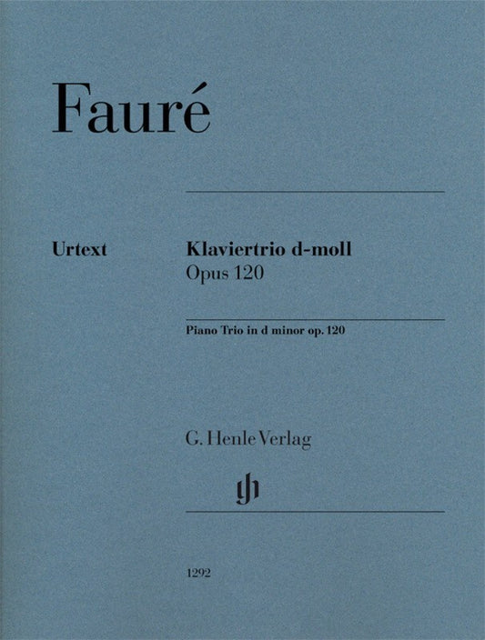 Faure - Piano Trio D Minor Op 120 Sc/Pts Urtext