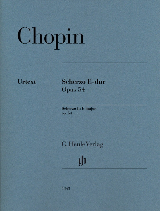 Chopin - Scherzo In E Major Op 54 Piano Urtext