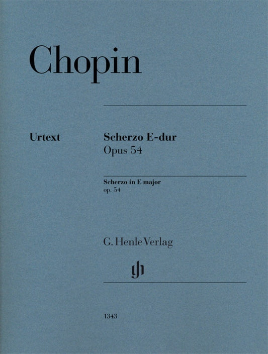 Chopin - Scherzo In E Major Op 54 Piano Urtext