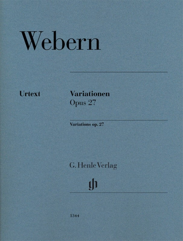 Webern - Variations Op 27 Piano