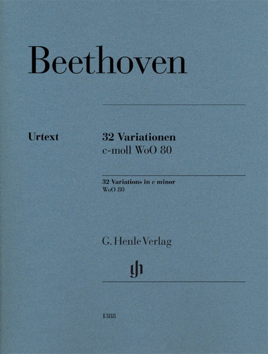Beethoven - 32 Variations In C Minor Woo 80 Piano