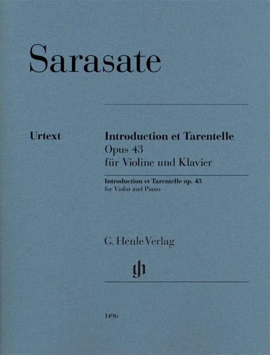 Sarasate - Introduction And Tarentelle Op 43 Violin/Piano