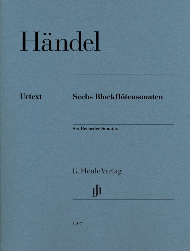 Handel - 6 Recorder Sonatas Treble Recorder