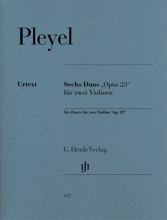 Pleyel - 6 Duets Op 23 For 2 Violins