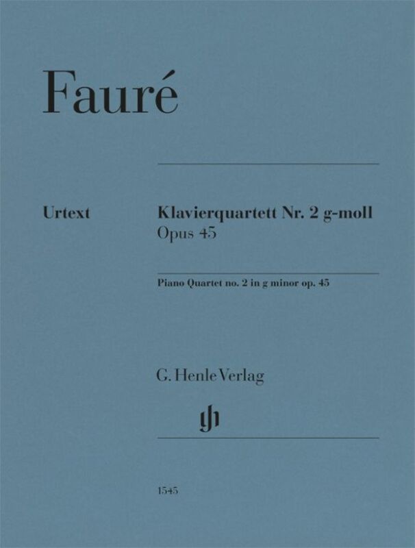 Faure - Piano Quartet No 2 G Minor Op 45 Sc/Pts