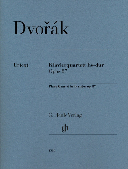 Dvorak - Piano Quartet E Flat Major Op 87 Sc/Pts