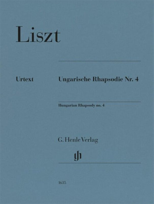 Liszt - Hungarian Rhapsody No 4 For Piano