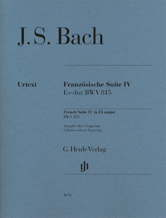 Bach - French Suite No 4 E Flat Major Bwv 815 No Fingering
