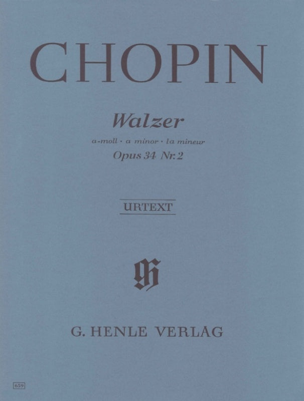 Chopin - Waltz A Min Op 34 No 2 Urtext