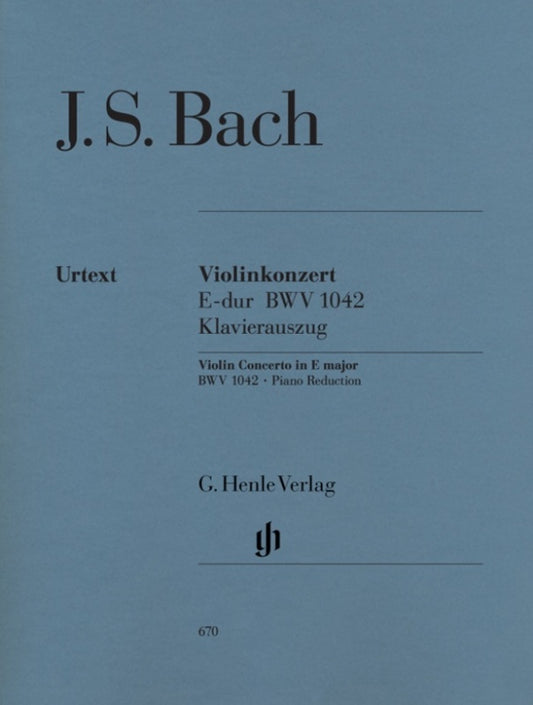 Bach - Concerto E Major Bwv 1042 Violin/Piano
