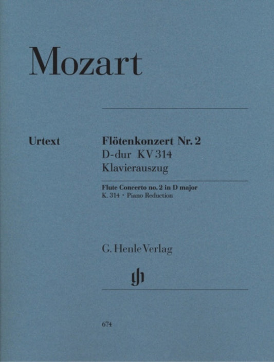 Mozart - Concerto No 2 D K 314 Flute/Piano