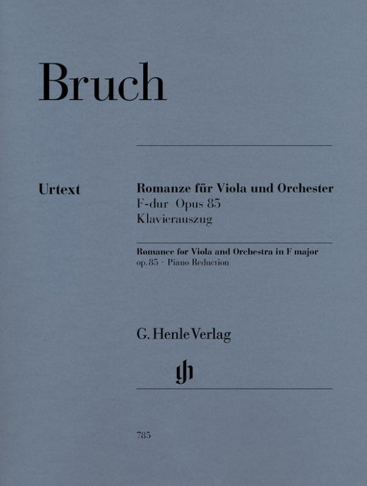 Bruch - Romance In F Op 85 Viola/Piano Urtext