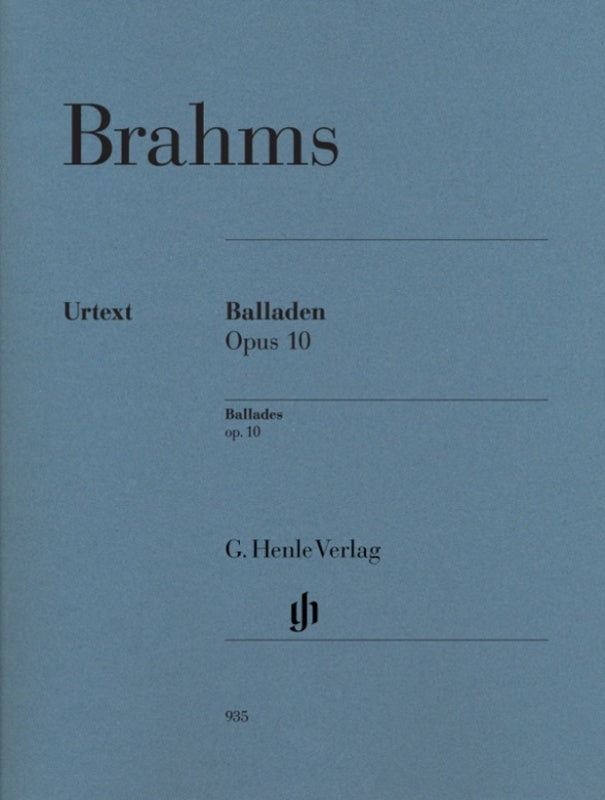 Brahms - Ballades Op 10 Piano Urtext