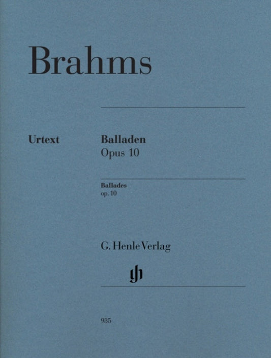 Brahms - Ballades Op 10 Piano Urtext