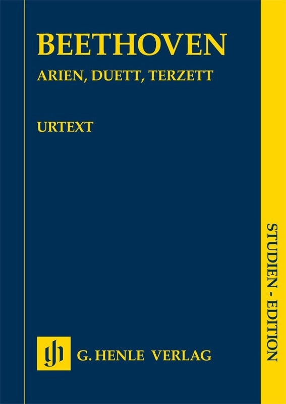Beethoven - Arias Duets Trios Voice/Orch Study Score