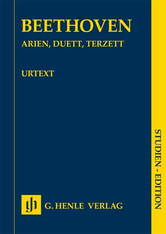 Beethoven - Arias Duets Trios Voice/Orch Study Score