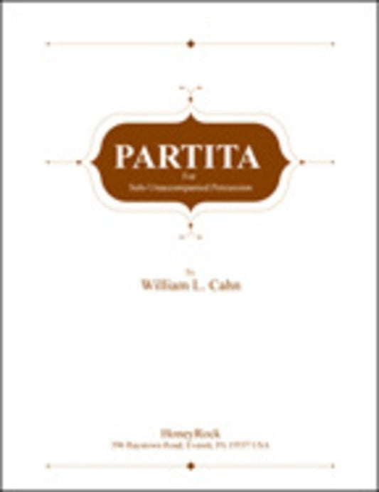 Partita Solo Unaccompanied Percussion - Music2u