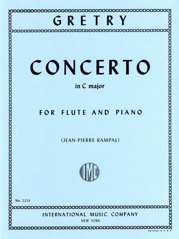 Gretry - Concerto C Major Flute/Piano