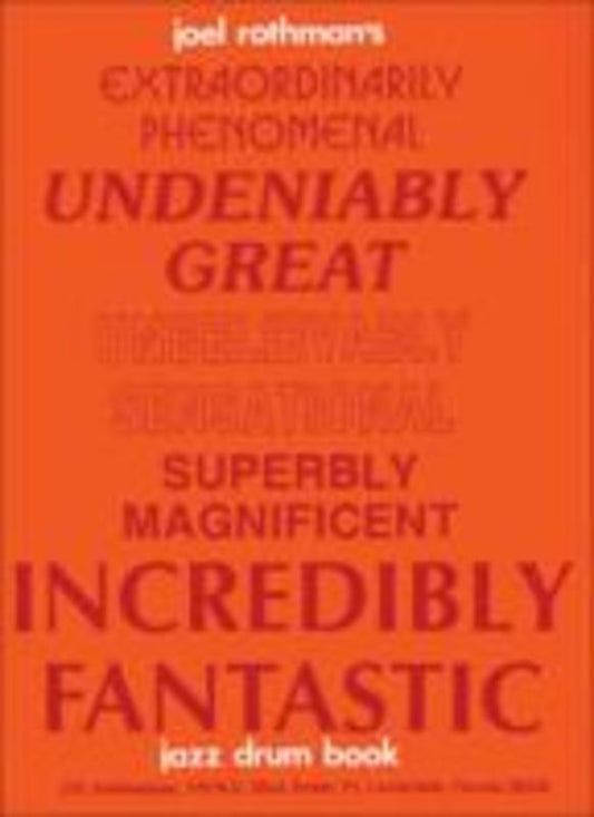 Jazz Drum Book Extraordinarily Phenomenal Etc