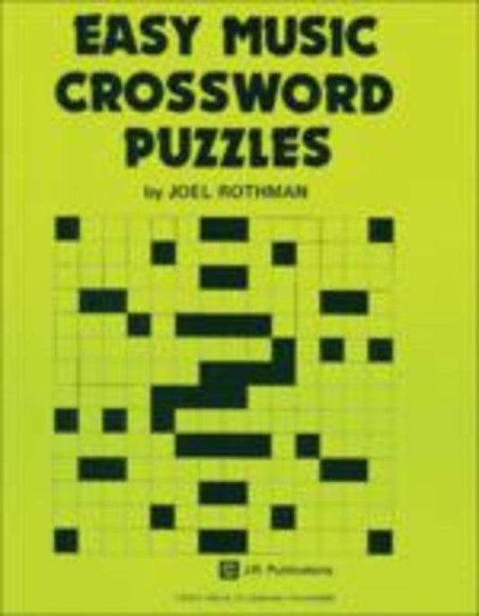 Easy Music Crossword Puzzles Bk 1