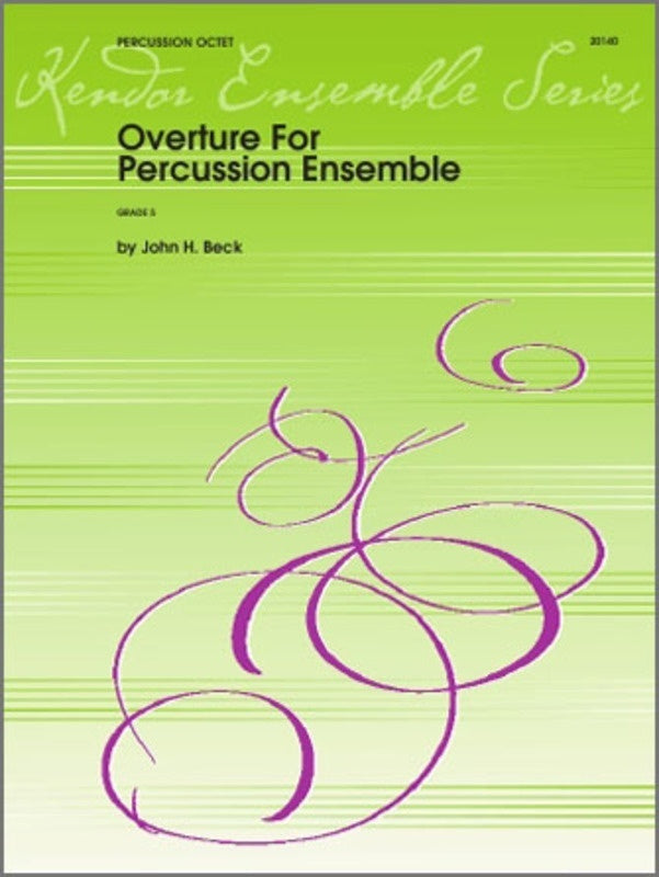 Beck - Overture For Percussion Octet Sc/Pts