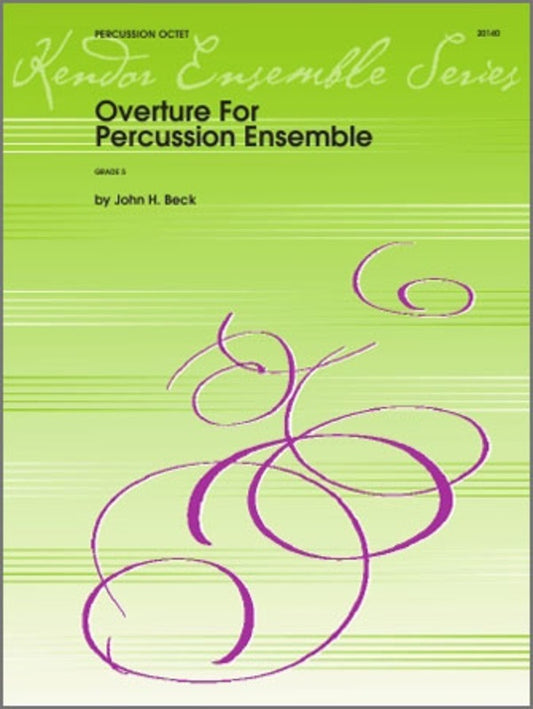 Beck - Overture For Percussion Octet Sc/Pts