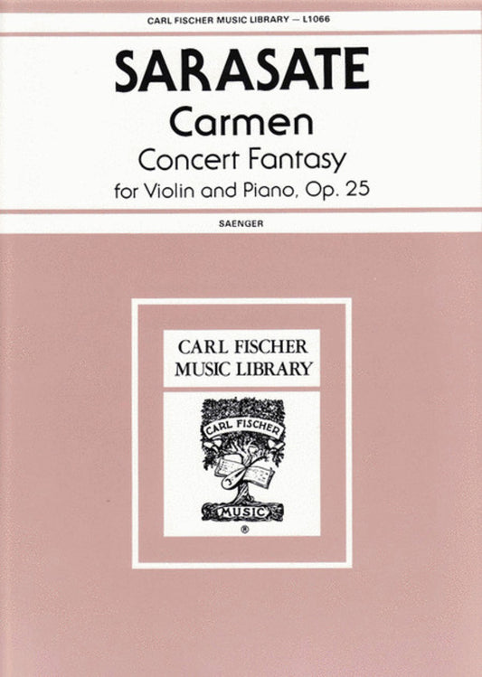 Sarasate - Carmen Fantasy Op 25 For Violin/Piano