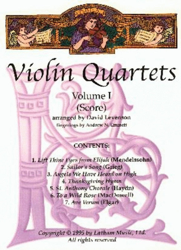 Violin Quartets Vol 1 Arr Levenson Sc/Pts