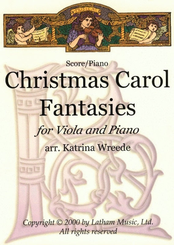 Christmas Carol Fantasies For Viola/Piano Book