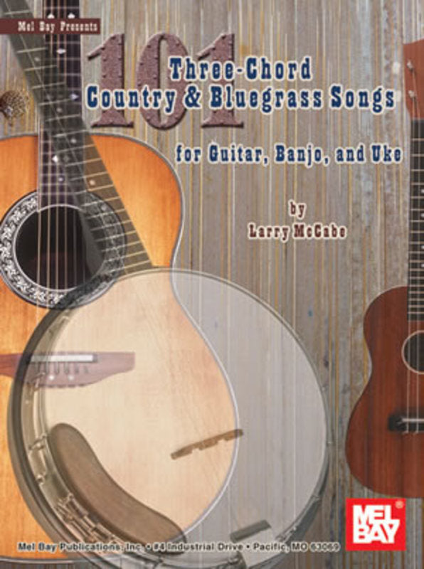 101 Three Chord Country & Bluegrass Songs Book