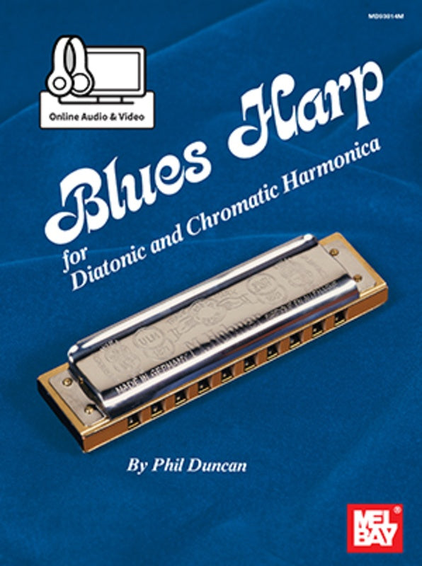 Blues Harp Diatonic & Chromatic Harmonica Bk/Oa/Ov