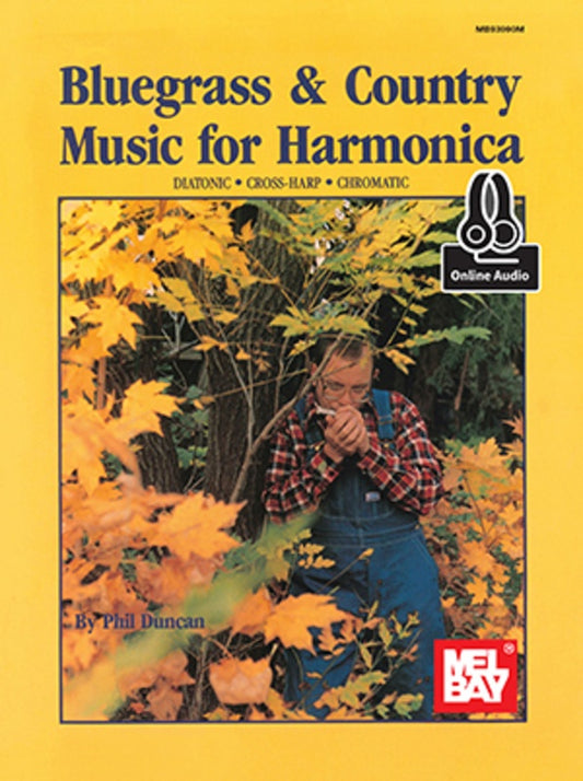 Bluegrass & Country Music for Harmonica Bk/Oa - Music2u