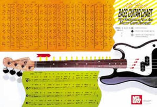Electric Bass Guitar Wall Chart - Music2u